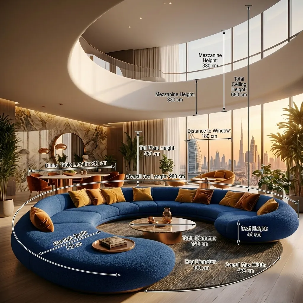 Circular Sofa Seating Dubai