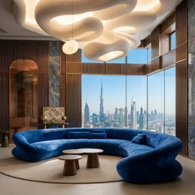 Designer Curved Sofa Dubai