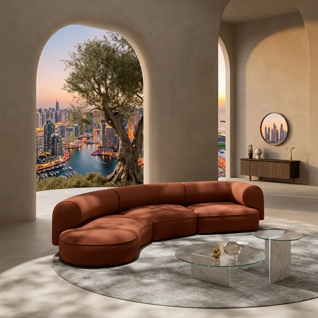 Organic Curved Sofa Dubai
